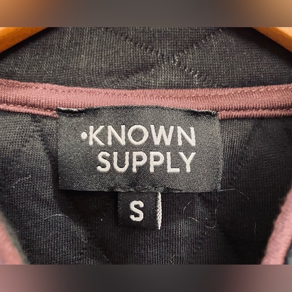 NWT Known Supply Elderberry Quilted Jacket Black Fudge Organic Cotton Fair Trade - Picture 6 of 9